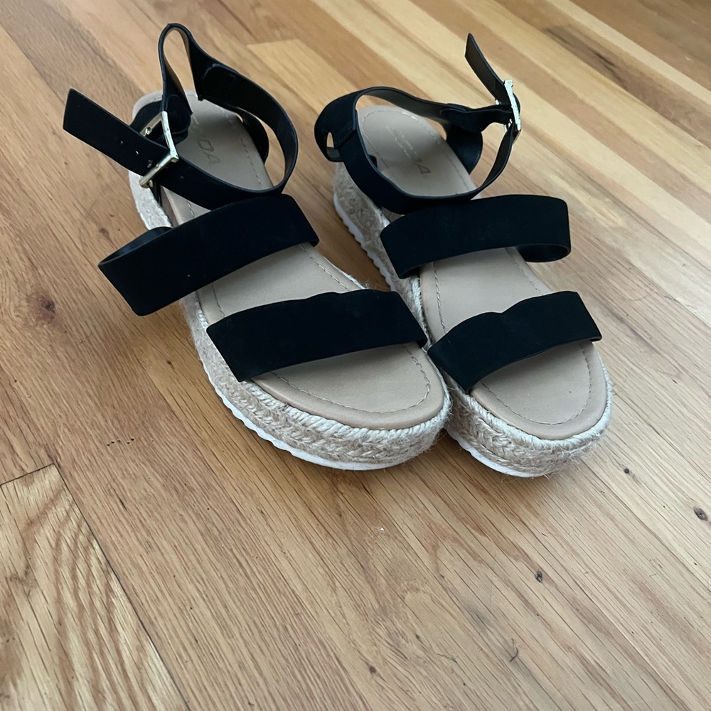 Black Espadrille Sandals